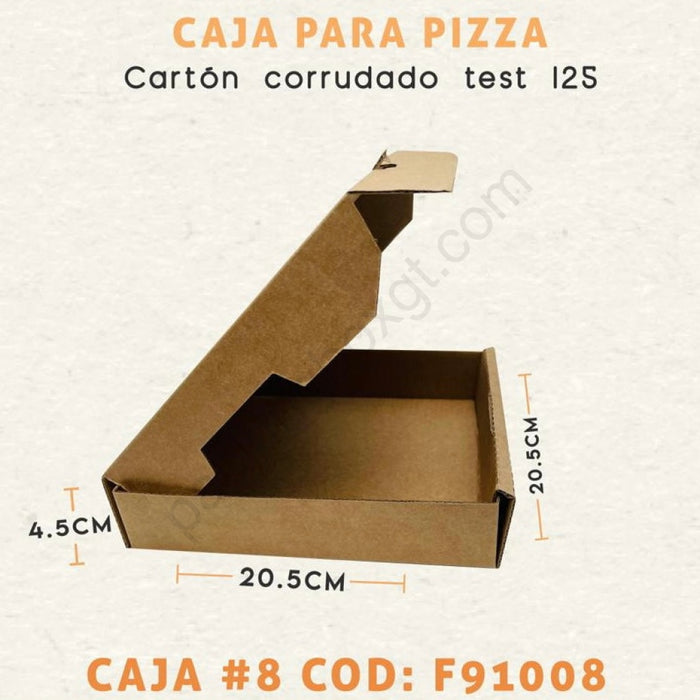 Caja tipo Pizza (100 Unidades)