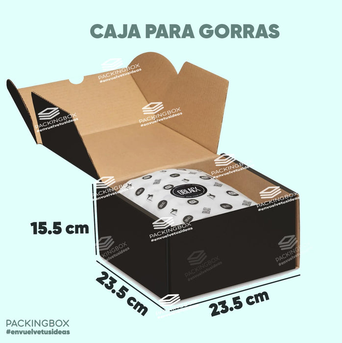 Caja Negra de 23.5 x 23.5 x 15.5 cm (500 Unidades Q8.25 c/u)