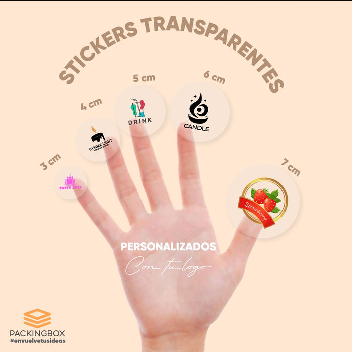 Stickers Transparentes Circulares Personalizados