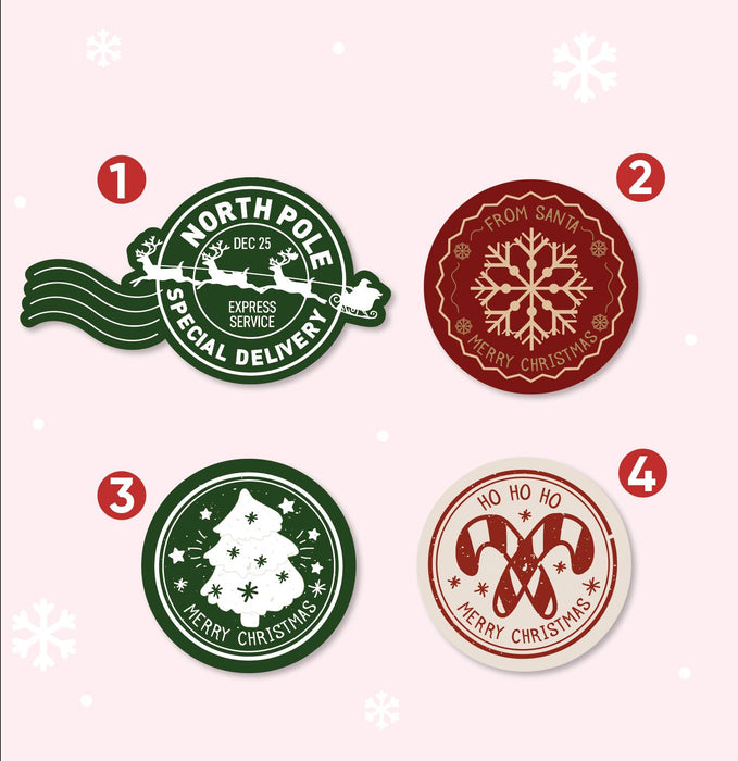Stickers Redondos Navideños