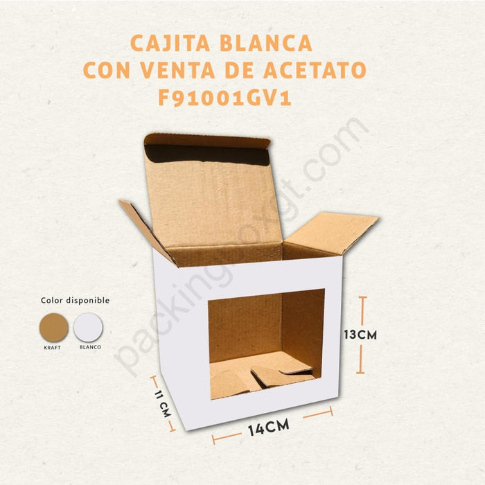 OUTLET 25 Unidades Caja de 14 x 11 x 13 cm con ventana