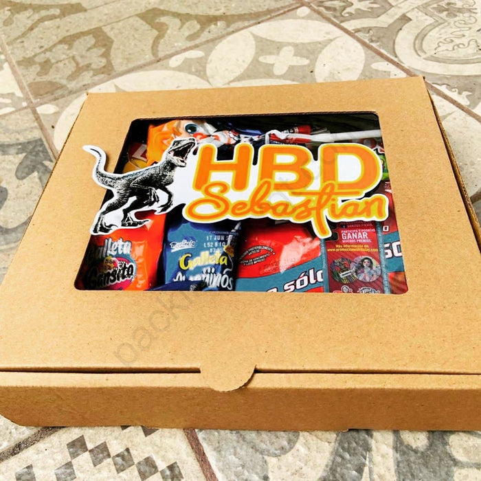 Caja con Ventana Cuadrada 26 x 23 x 7 cm (100 Unidades)