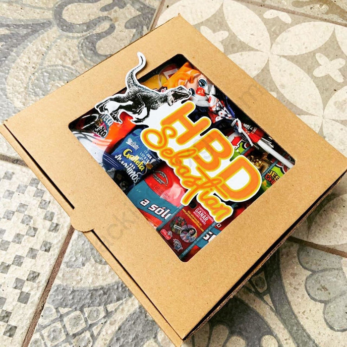 Caja con Ventana Cuadrada 26 x 23 x 7 cm (100 Unidades con LOGO)