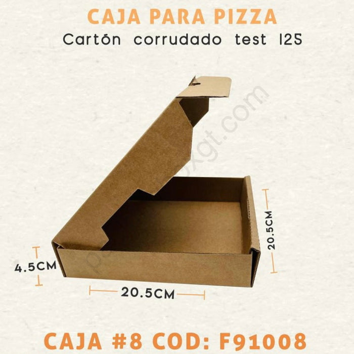 Caja tipo Pizza (300 Unidades Con LOGO)