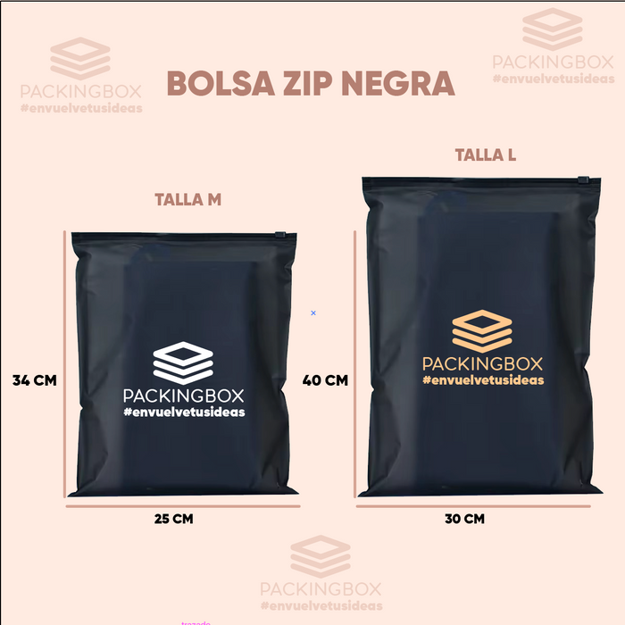 Bolsas ZiP Negras