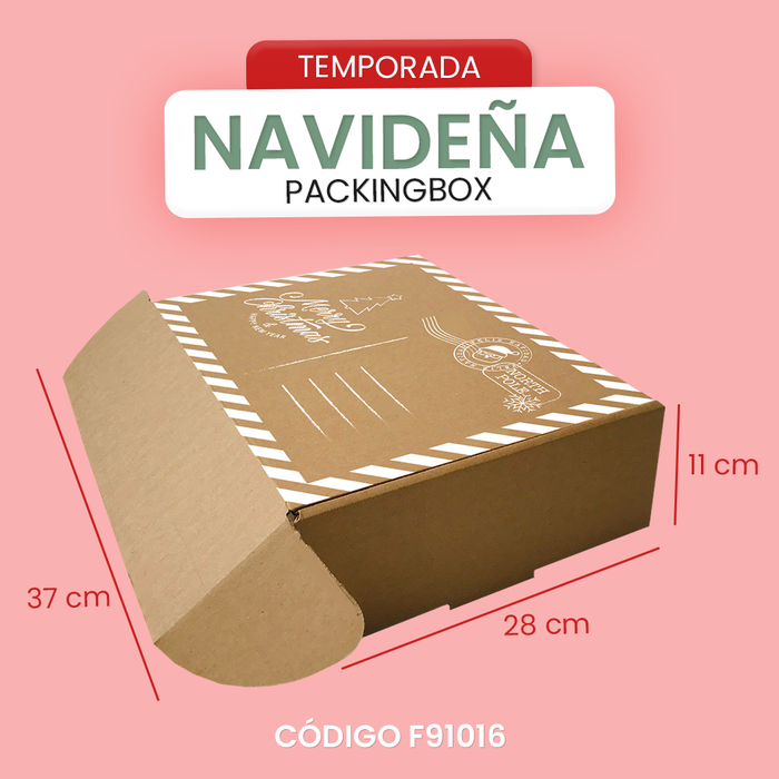 Caja NAVIDEÑA de 37 x 28 x 11 cm