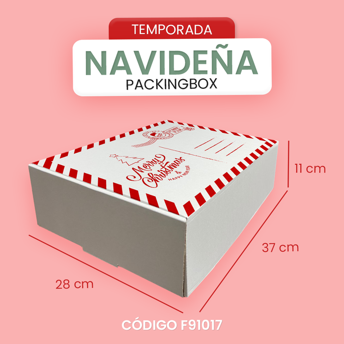 Caja NAVIDEÑA de 37 x 28 x 11 cm