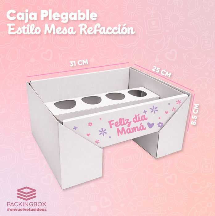 Caja Tipo Mesa Día de la Madre de 31 x 25 x 8.5 cm