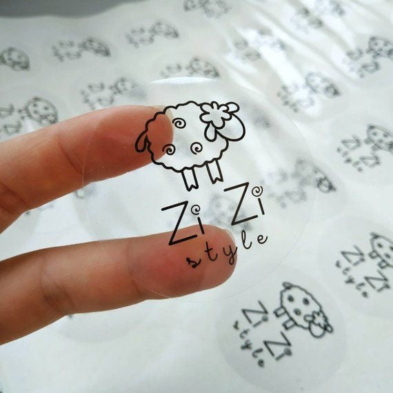 Stickers Transparentes Circulares Personalizados