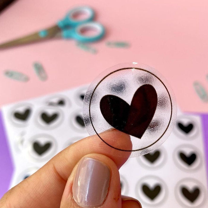 Stickers Transparentes Circulares Personalizados