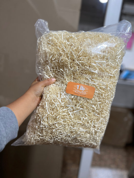 Viruta de papel Beige Crema Perlado