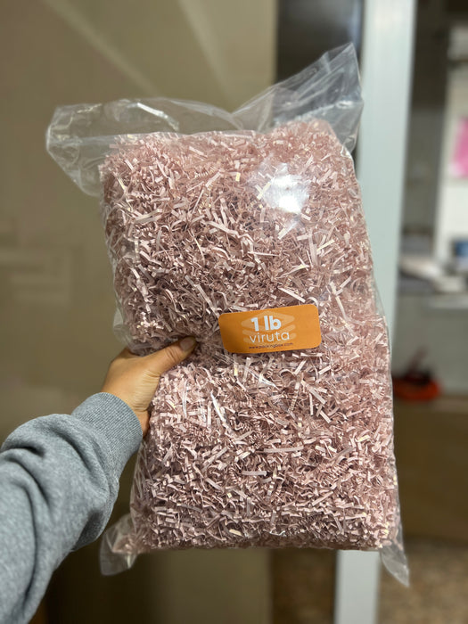 Viruta de papel Rose Gold perlado
