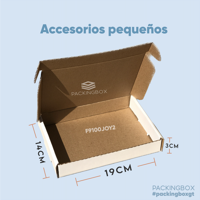 Caja de 19 x 14 x 3 cm (50 Unidades)