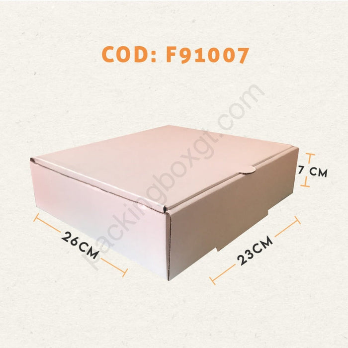 Caja semi Cuadrada 26 x 23 x 7 cm (25 Unidades)