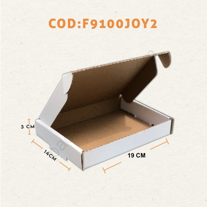 Caja de 19 x 14 x 3 cm (300 Unidades con LOGO)