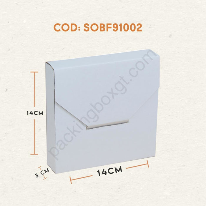 Caja Pequeña tipo Sobre 14 x 14 x 3 cm (50 Unidades)