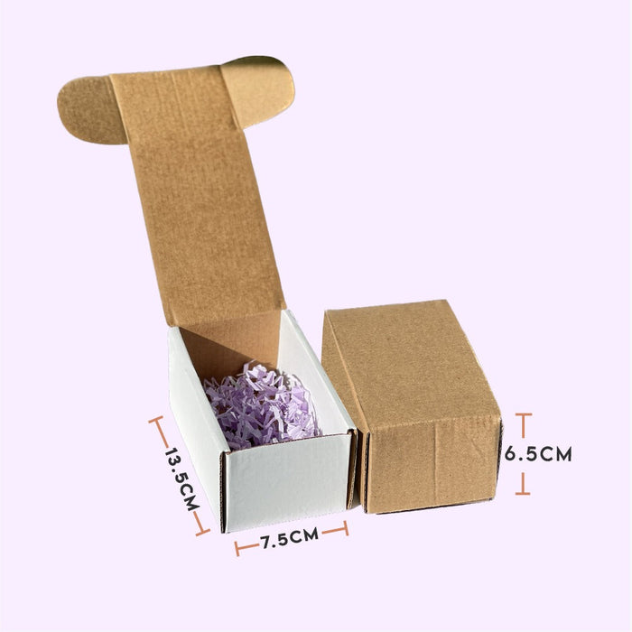 Caja de 13.5 x 7.5 x 6.5 cm (300 Unidades Con LOGO)