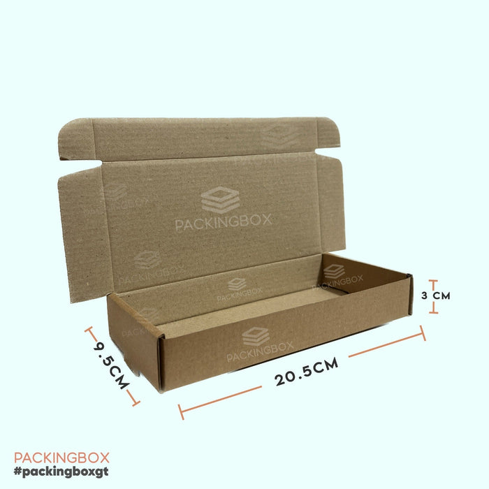 Caja de 20.5 x 9.5 x 3 cm (300 Unidades Con LOGO)