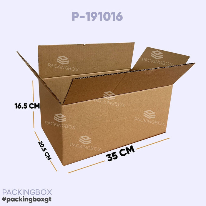 Caja de 35 x 20.5 x 16.5 cm (200 Unidades Con LOGO)