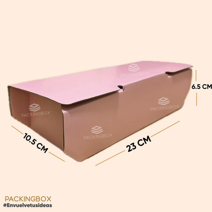 Caja laminada de 23 x 10.5 x 6.5 cm (300 Unidades Con LOGO)