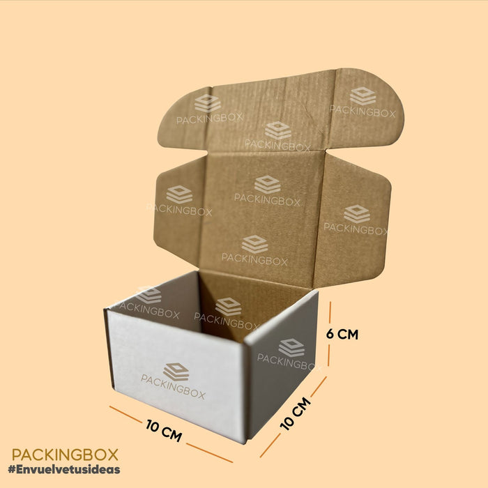 Caja de 10 x 10 x 6 cm (100 Unidades Con LOGO)