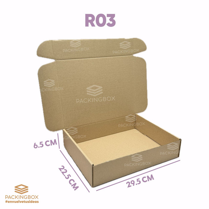 Caja de 29.5 x 22.5 x 6.5 cm