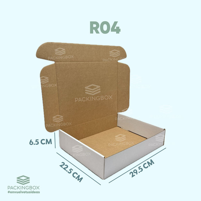 Caja de 29.5 x 22.5 x 6.5 cm