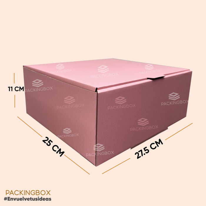 Caja laminada de 27.5 x 25 x 11 cm (200 Unidades Con LOGO)