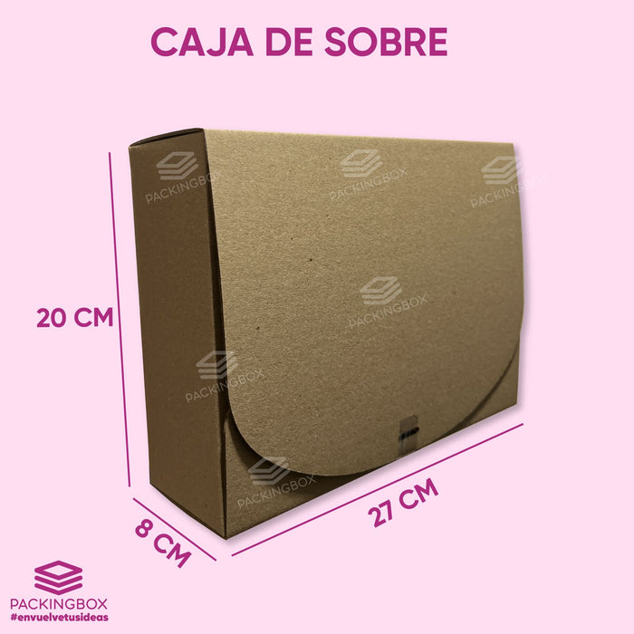 Caja tipo sobre de 27 x 20 x 8 cm