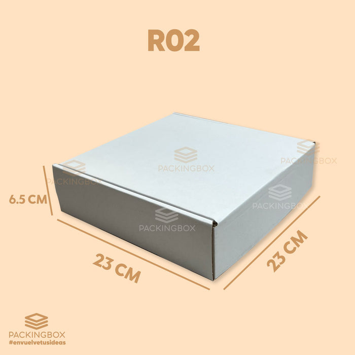 Caja Cuadrada de 23 x 23 x 6.5 cm