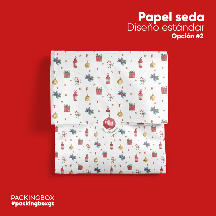 Papel Seda con Diseño Navideño
