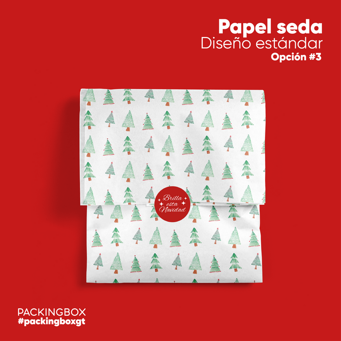 Papel Seda con Diseño Navideño