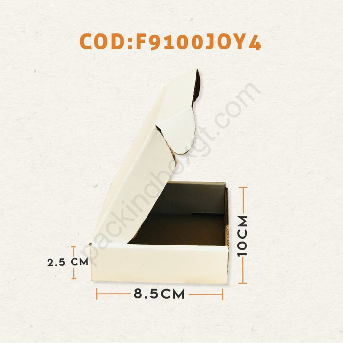 Caja de 10 x 8.5 x 2.5 cm (100 Unidades con LOGO)